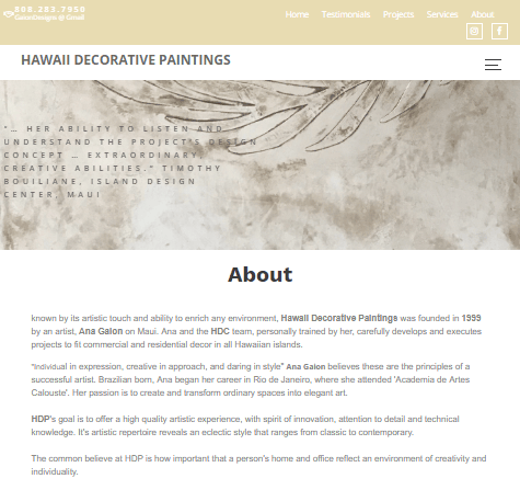 Hawaii Decorative Paintings Website